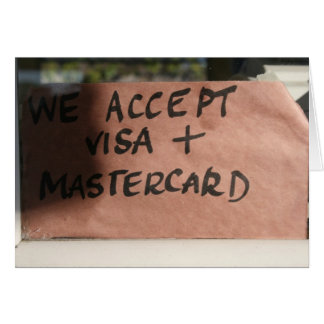 Aceptamos visa y Mastercard