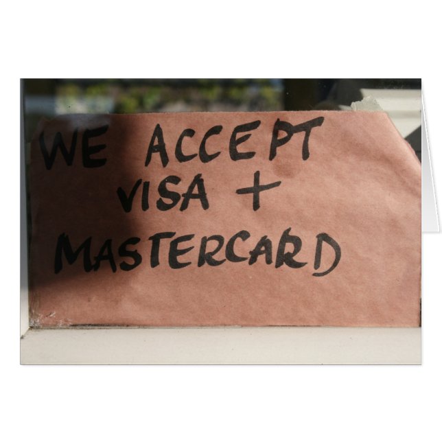 Aceptamos visa y Mastercard (Anverso (Horizontal))