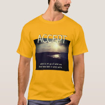 Aceptar camiseta puesta de sol
