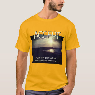 Aceptar camiseta puesta de sol