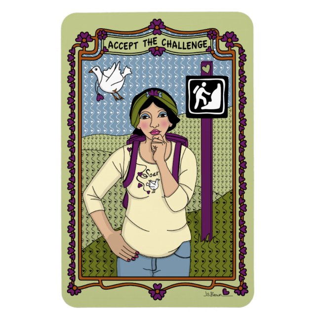 Aceptar El Imán Refrigerador Challenge_A_4x6 (Vertical)