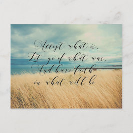 Aceptar la postal de la foto motivadora de la play