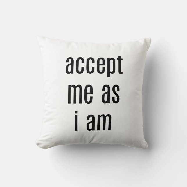 Aceptarme como Cojín decorativo (Anverso)