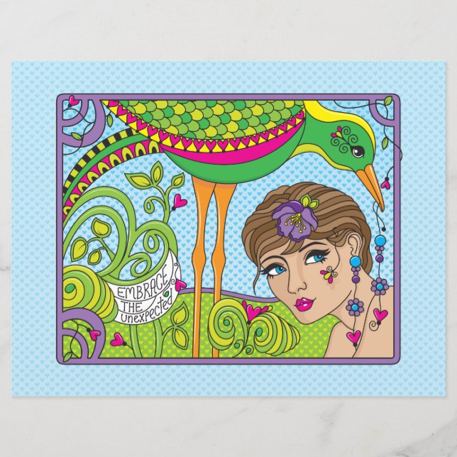 Acepte La Hoja De Papel Imesperado De 11"x8.5" (Anverso)