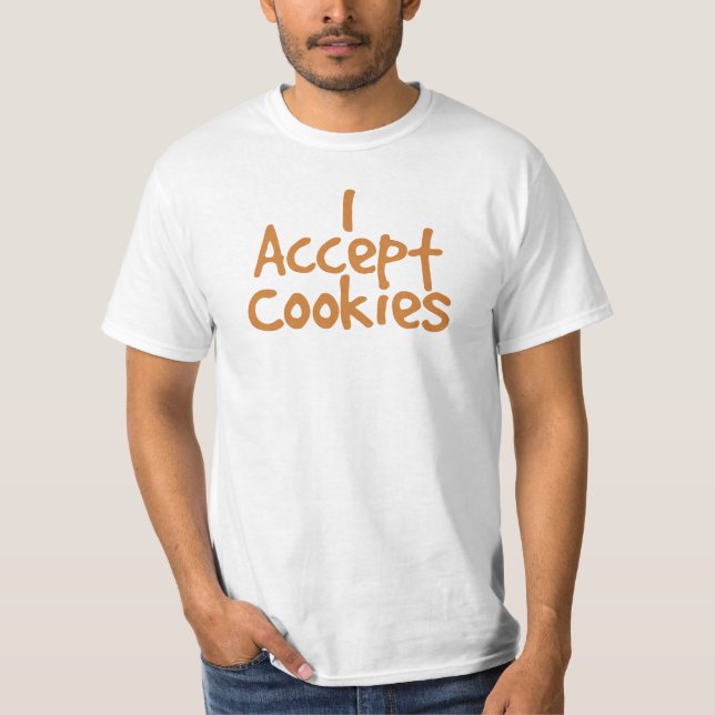 Acepto camiseta de cookies (Anverso)
