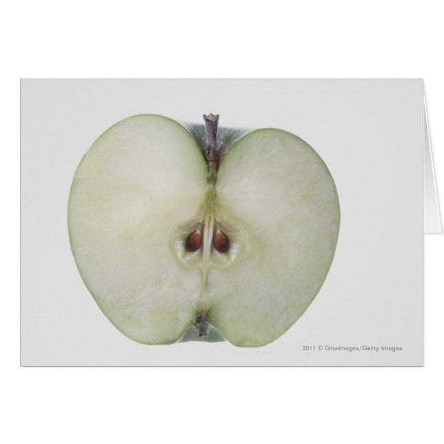 Acercamiento de una manzana de hembra en rodajas (Anverso (Horizontal))