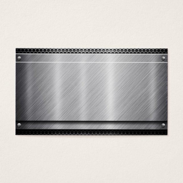 Acero inoxidable con malla "en blanco" (Frente)