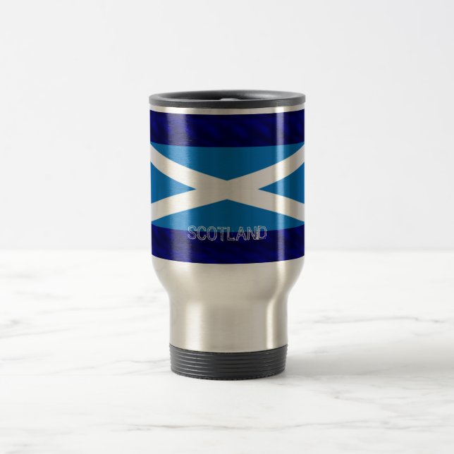 Acero inoxidable saltire de la taza del viaje/del (Centro)