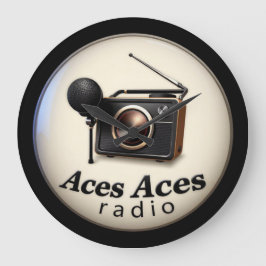 Aces Aces retro reloj de pared