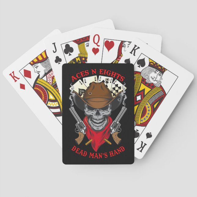 Aces N8 Cartas de juego de mano de hombre muerto (Reverso)