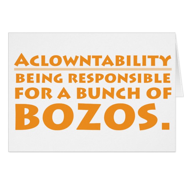 Aclowntability (Anverso (Horizontal))