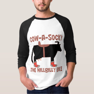 Acobarde un Socky la camiseta de la bici del