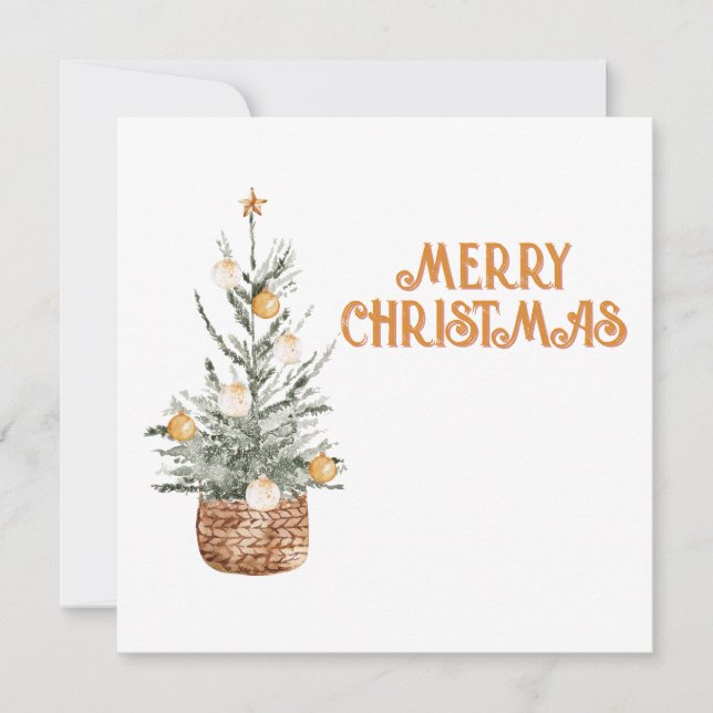 Acogedor árbol de Navidad vintage (Anverso)