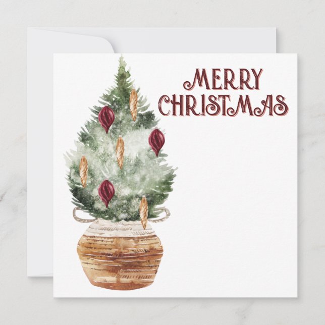 Acogedor árbol de Navidad vintage (Anverso)