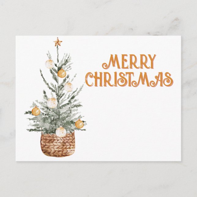 Acogedor árbol de Navidad vintage (Anverso)