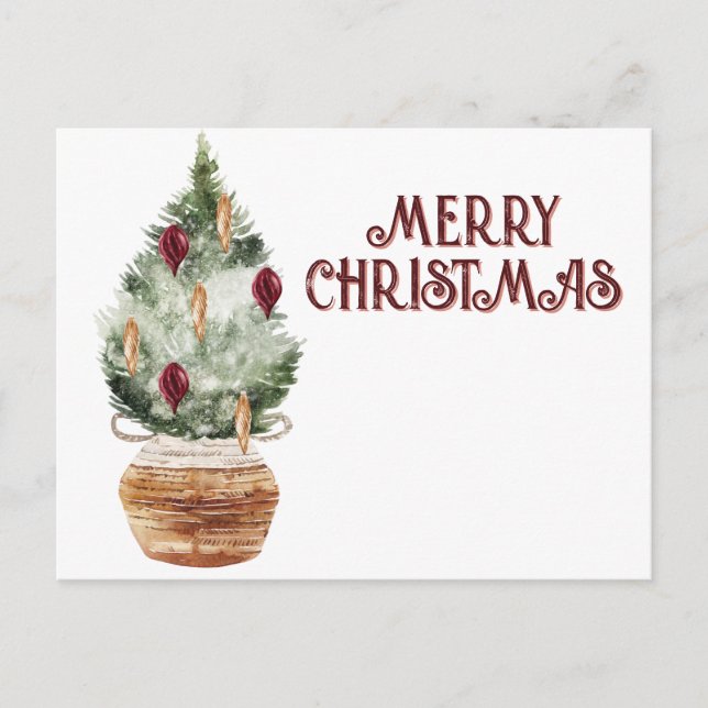 Acogedor árbol de Navidad vintage (Anverso)