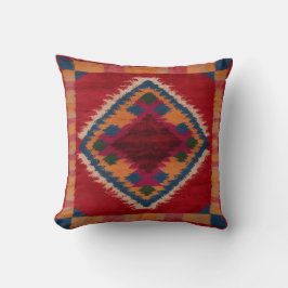 Acogedor con almohadas decorativas de Kilim Rojo