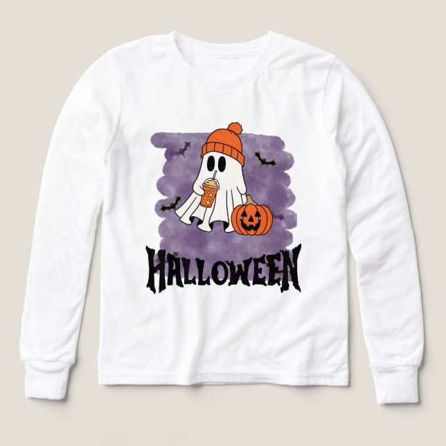 Acogedor fantasma de Halloween - Otoño (Diseño frontal)