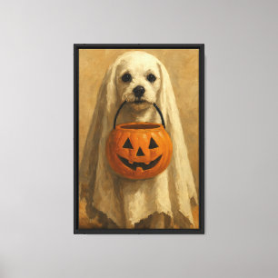 Acogedor Halloween Perro Fantasma Muro Arte