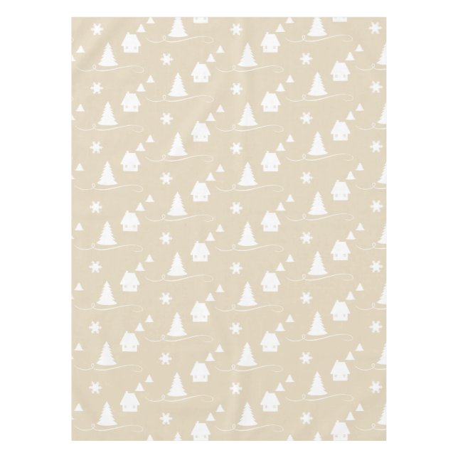 Acogedor mantel de vacaciones de invierno con patr (Anverso)