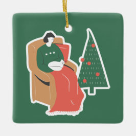 Acogedor ornamento navideño