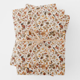 Acogedor papel de ajuste otoñal