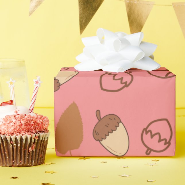 Acogedor papel de envolvimiento sin costura de ave (Fiesta de cumpleaños )