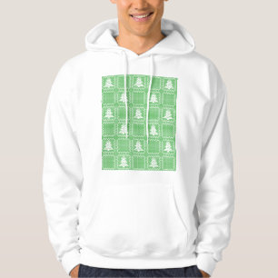 Acogedor patrón de suéter feo de árbol de Navidad 