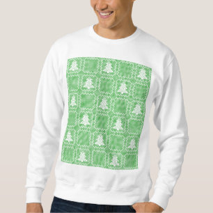 Acogedor patrón de suéter feo de árbol de Navidad