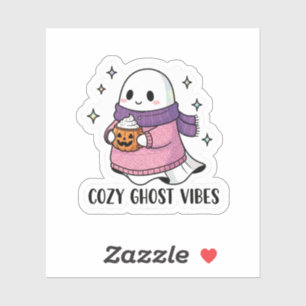 Acogedor Pegatina fantasma - Fantasma de Halloween