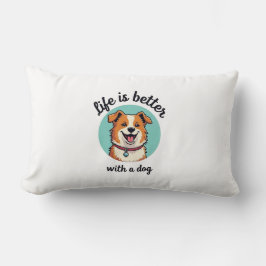 Acogedora almohada de los amantes del perro