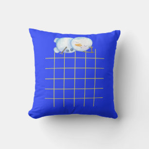 Acogedora almohada de pingüino durmiendo"