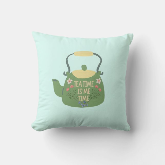 Acogedora almohada de té - Elegante decoración de  (Anverso)