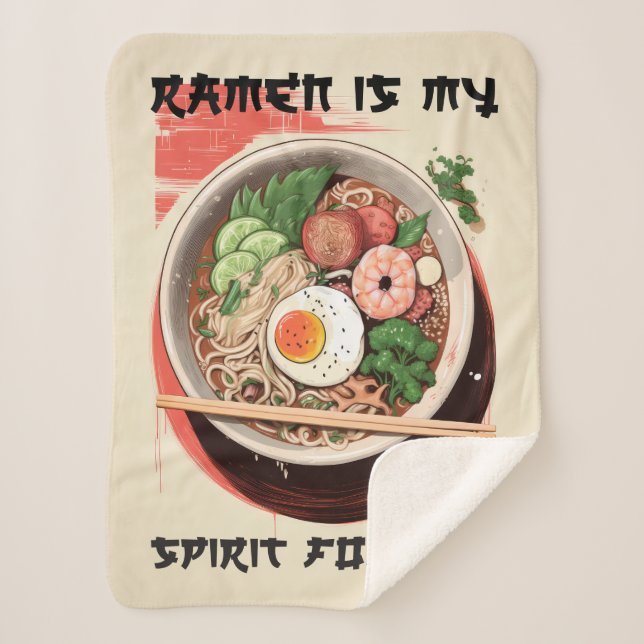 Acogedora manta temática de Ramen para Ramen Lover (Anverso)