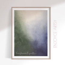 Acogedora pintura abstracta de invierno, arte en l