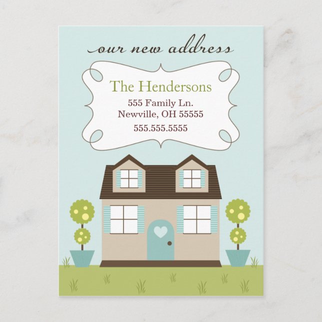 Acogedoras pequeñas Invitaciones domésticas móvile (Anverso)