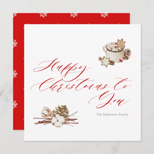 Acogedores deseos de vacaciones (Anverso / Reverso)