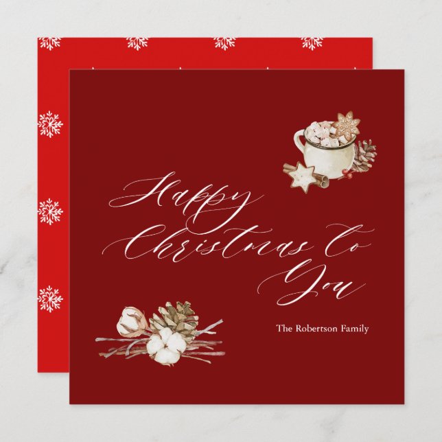 Acogedores deseos de vacaciones (Anverso / Reverso)