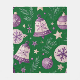 Acogedores Navidades flechan una manta con campana