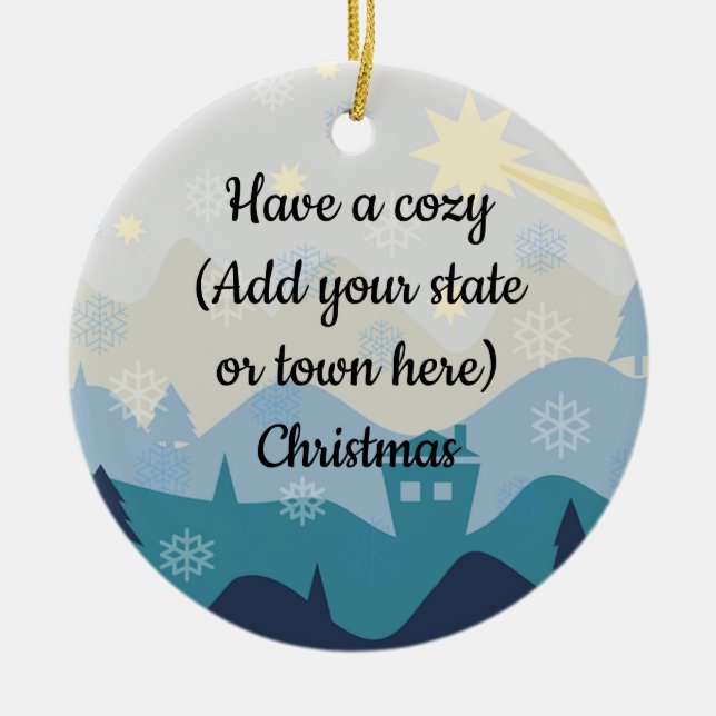 Acoger sus deseos de ornamento para Navidades de e (Frente)