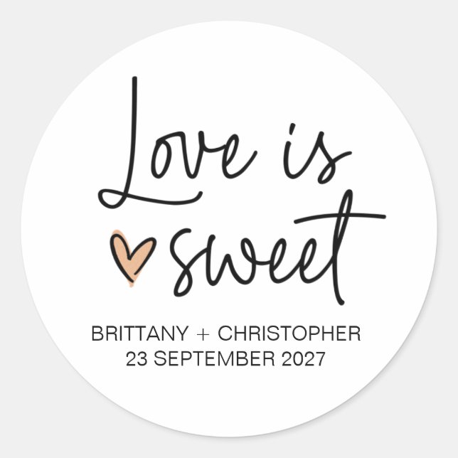 Acogida Pegatina favorita de bodas para invitados (Anverso)