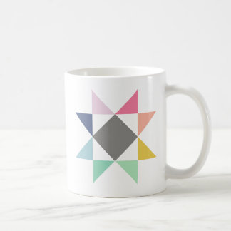 Acolche la taza, taza de café, taza del bloque del
