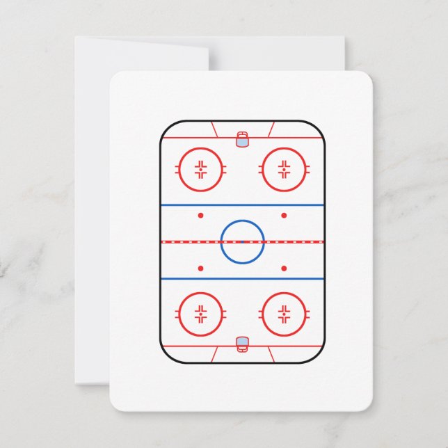 Acompañante de juego de hockey con diagrama de hie (Anverso)