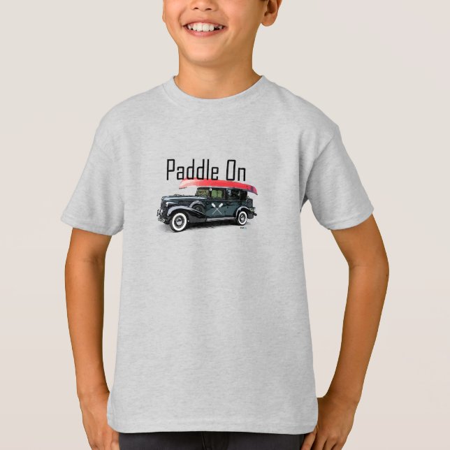 Acompañar Con Diseño De Coche Clásico - Camiseta B (Anverso)