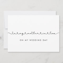 Acompáñele a mi suegra en mi tarjeta del día de bo