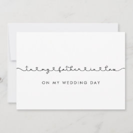 Acompáñele a mi suegro en mi tarjeta del día de bo