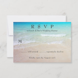 Acontecimiento tropical Tarjetas de gabinete RSVP