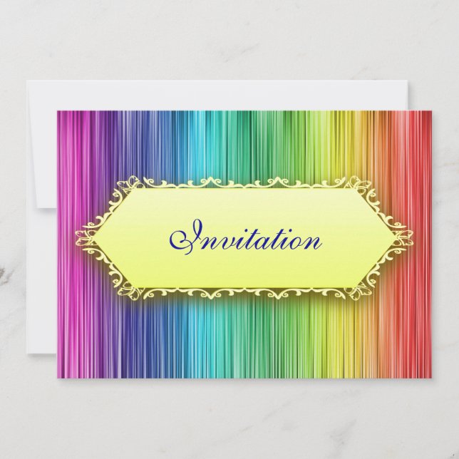 Acontecimientos elegantes Invitación a la Cortina  (Anverso)