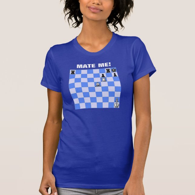 Acópleme camiseta del tema del ajedrez (Anverso)