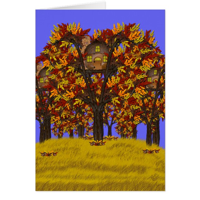 ACORN FAERY COTTAGE Card (Frente)